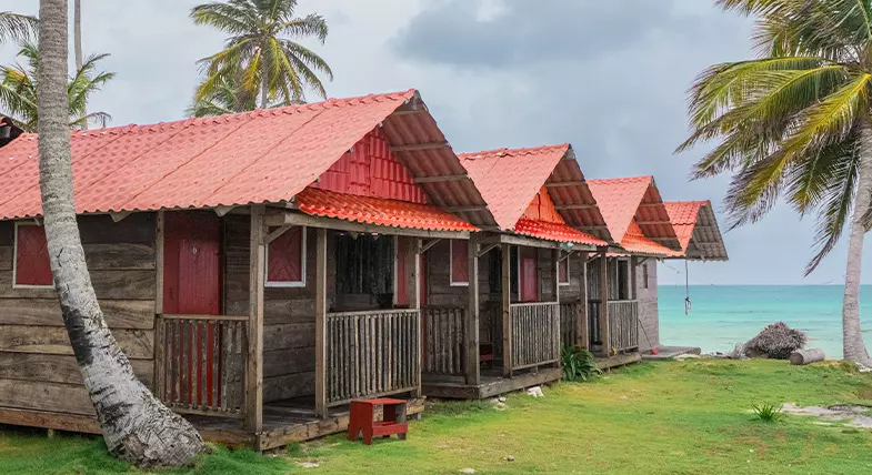 Cabañas en Isla Guanidub